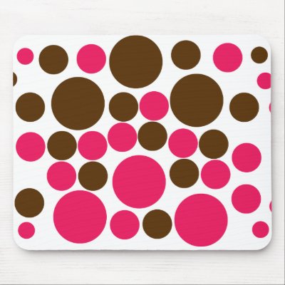 Circle Design Art Brown / Hot Pink by irgcom