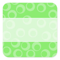 Circle design in green. Retro pattern. Sticker