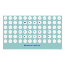 circle dots pattern business cards