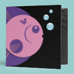 Circle Fish, purple pink, fun bubbles binders