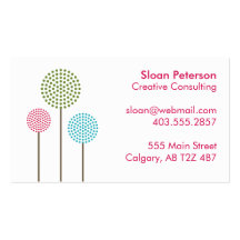 Circle Flower Business Card