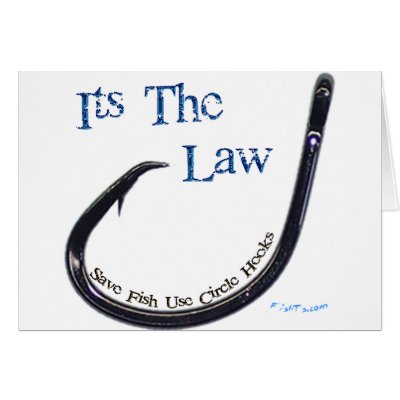 Circle Hooks Save Fish Cards by FishTsdotcom