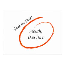 Circle it! Save the Date Postcards