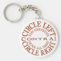 Circle Left, Circle Right Keychain