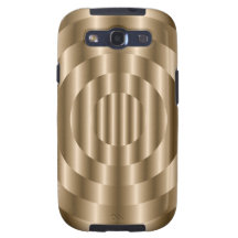 Circle Metal Gold Samsung Galaxy X Galaxy SIII Covers