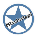 Circle Mississippi Sticker
