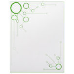 Circle Net on White Back -  You customize colors Customized Letterhead