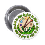 Circle Of Art And Life Pinback Buttons
