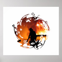 Circle of Flames Print