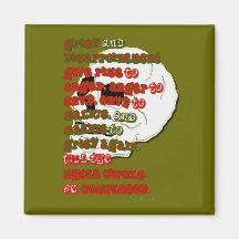 Circle of Grief Square Magnet