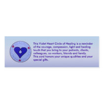Circle of Healing - Caregiver's Profile Card