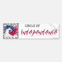 Circle of Independence Bumper Stickers