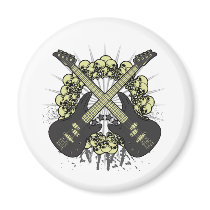 Circle of Skulls Fridge Magnets