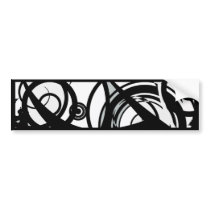 Circle Seven Abstract Bumper Stickers