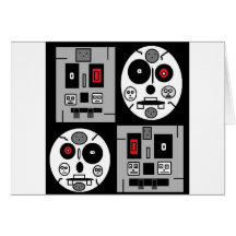circle square face cards