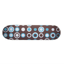 Circle vintage pattern skateboard deck