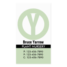 Circled Logo Business Card/ Green
