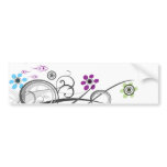 Circles and Loops Retro Bumper Sticker