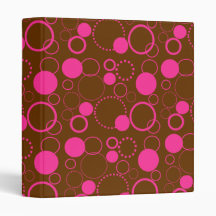 Circles & Dots 3 Ring Binders