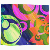 CIRCLES GO GRUNGE 2" Ring Binder