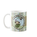 Circles,Leaves,Stripes and Monkeys Baby Mug