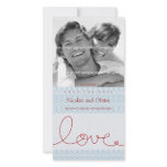 Circles + Love Aqua Save The Date Photo Card