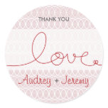 Circles + Love Lilac Custom Thank You Gift Sticker