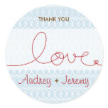 Circles + Love Sky Custom Thank You / Gift Sticker