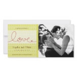 Circles + Love Tea Wedding Thank You Photo Card