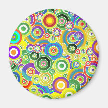 Circles of Colours Fridge Magnet