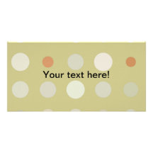 Circles pattern custom photo card
