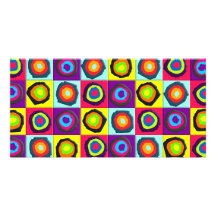 circles pattern custom photo card