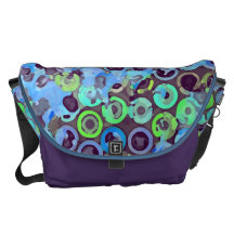 Circles Pattern Messenger Bag