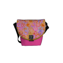 Circles Pattern Mini Messenger Bag