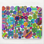Circles Pattern Mousepad Customize Background