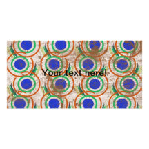 Circles pattern picture card