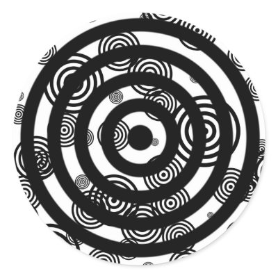 Circles Round Sticker by holyise