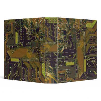 Circuit Board 1 Vinyl Binders by TNMgraphics