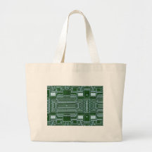 Circuit Board Background Canvas Bag