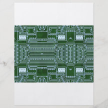 Circuit Board Background Full Color Flyer