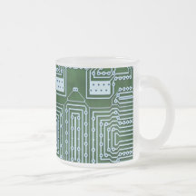 Circuit Board Background Mug