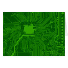 Circuit Board Greeting Cards