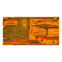 Circuit Board Pattern 5 Photo Cards