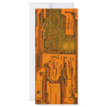 Circuit Board Pattern 5 Rack Card Template