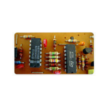 Circuit board personalized address labels