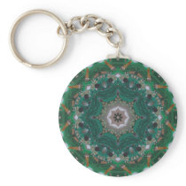 Circuitboard Mandala Key Chains