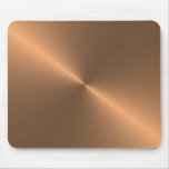 circular brushed copper mouse pads