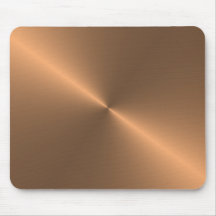 circular brushed copper mouse pads