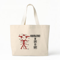 Circulation Is Key To Life (Circle Of Willis) Tote Bags