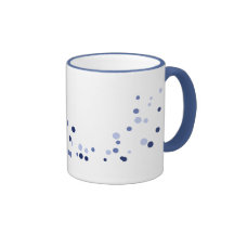 Círculos Simples (Azul) Caneca